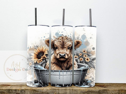 Vintage highland cow