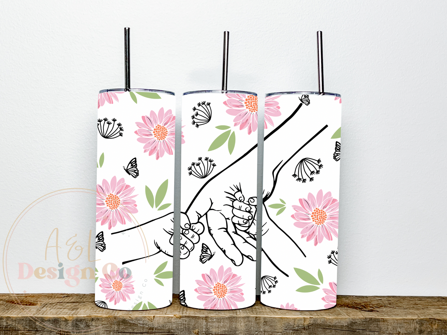 Personalised hand holding tumbler