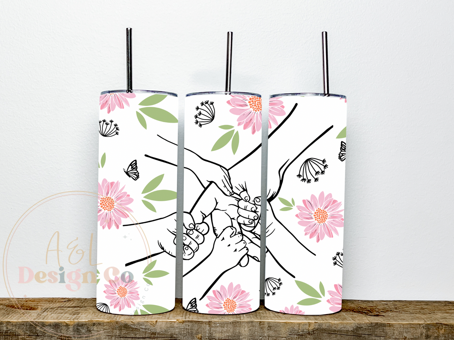 Personalised hand holding tumbler