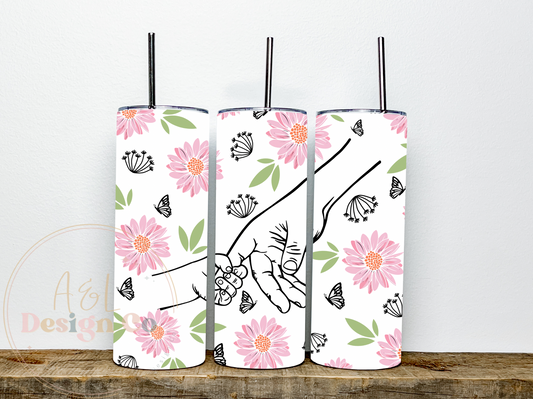 Personalised hand holding tumbler