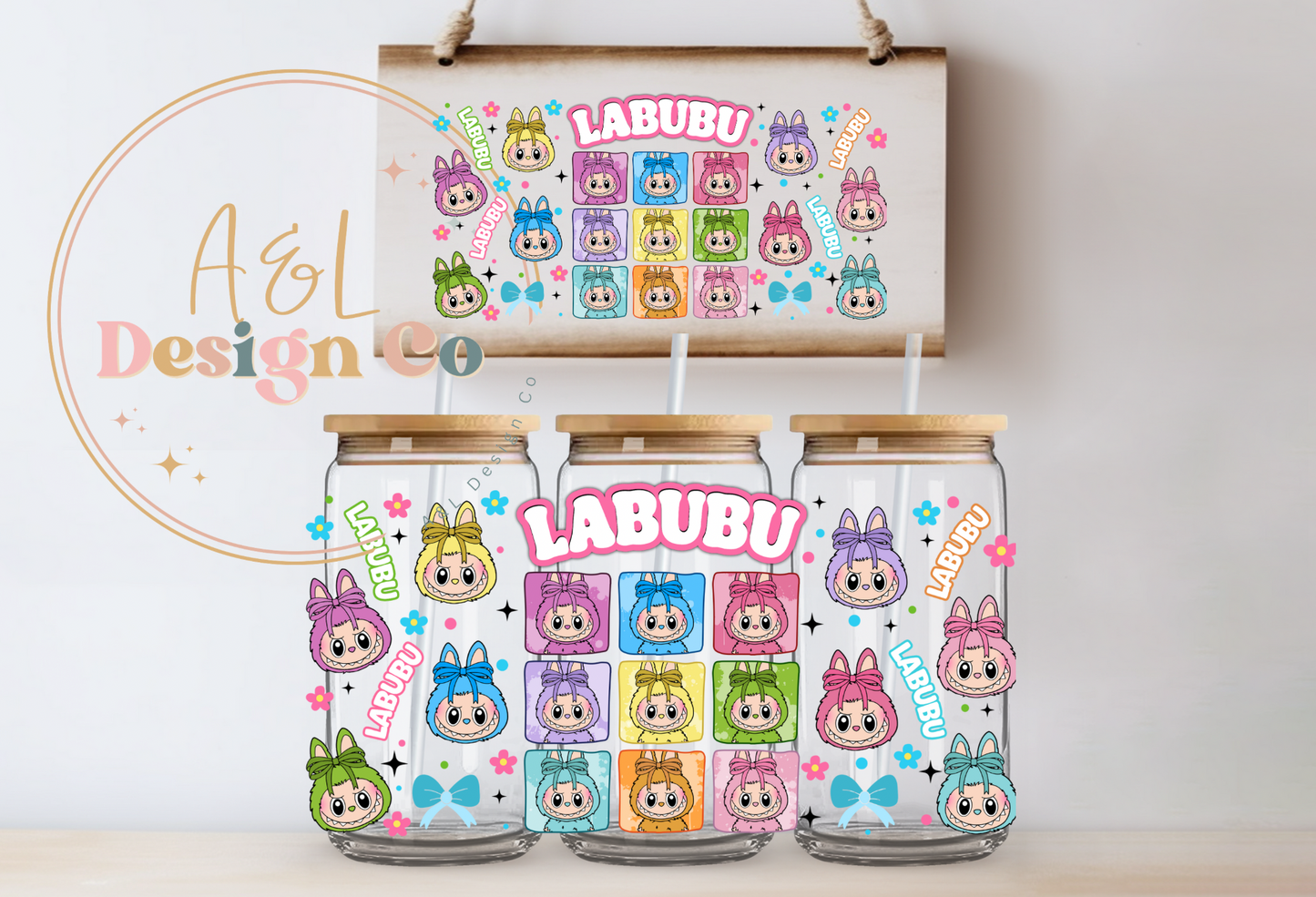 Labubu cartoon tumbler