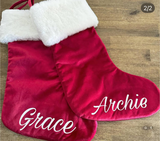 Christmas stocking - personalised