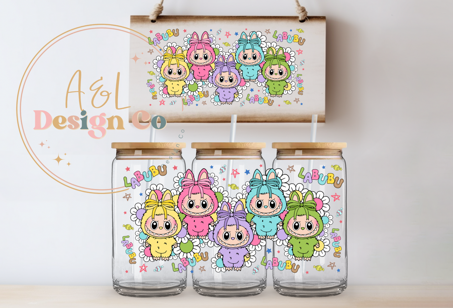 Labubu cartoon tumbler