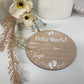 Baby announcement plaque
