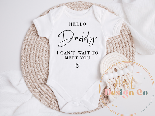 baby onesie - hello daddy