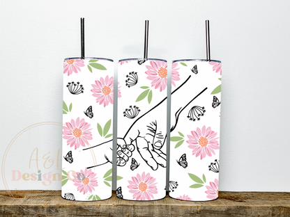 Personalised hand holding tumbler