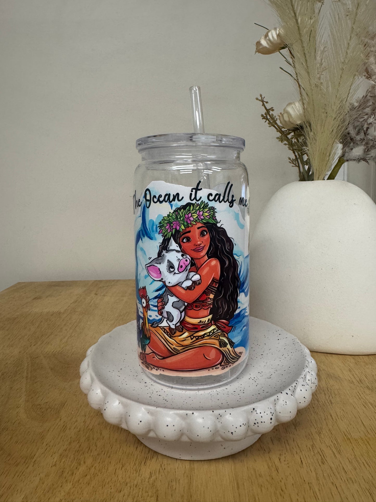 The ocean, it calls me Acrylic 16oz
