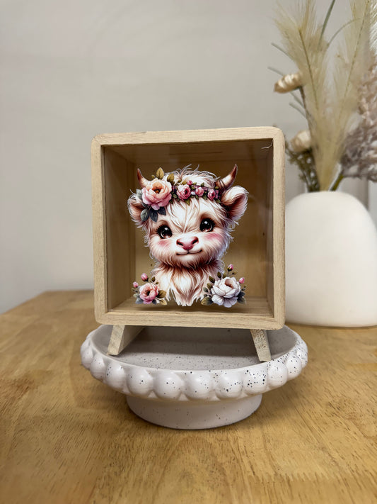 Highland cow money box