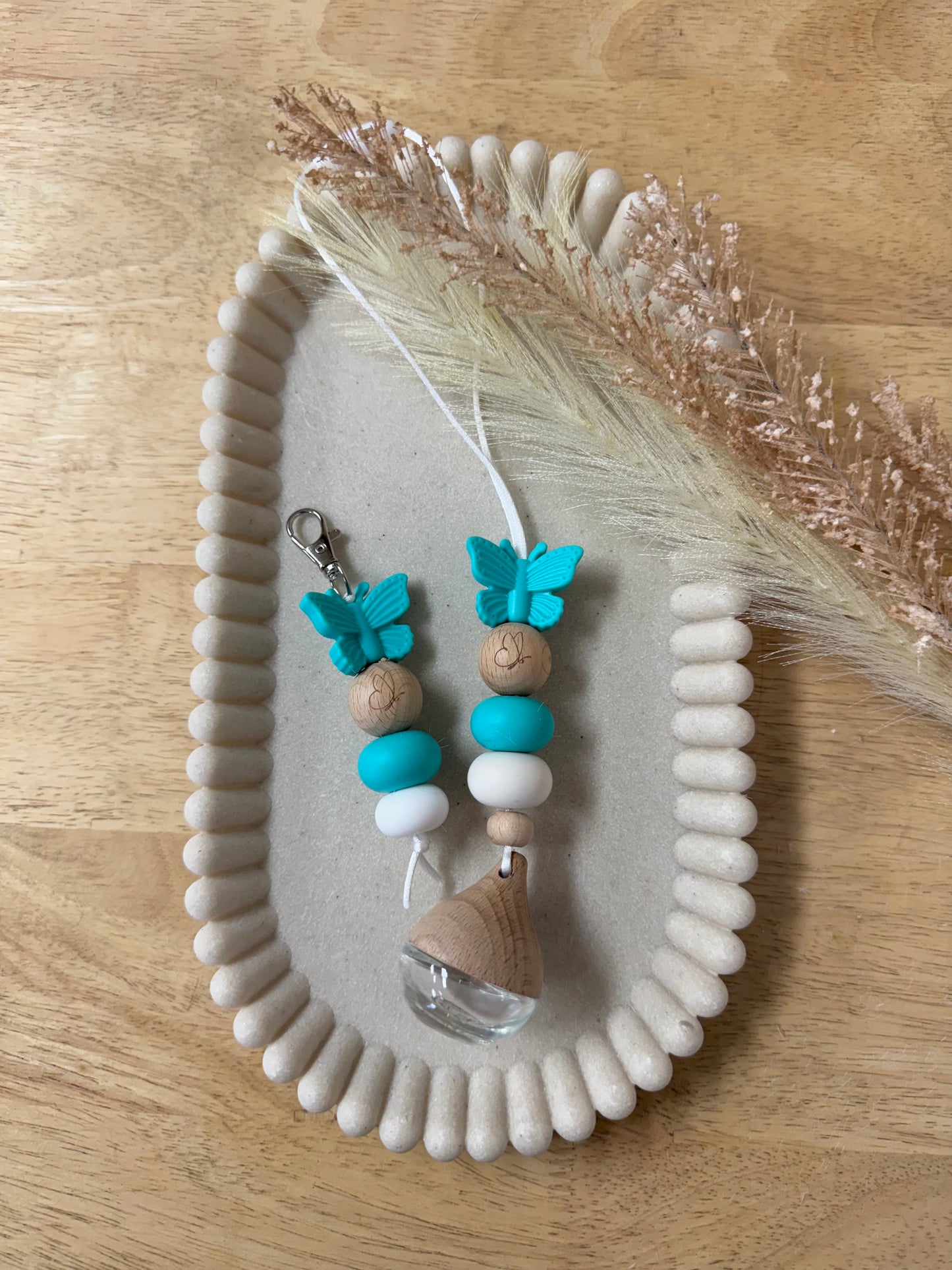 Teal butterfly diffuser set