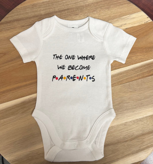 baby onesie - the one where we became parents
