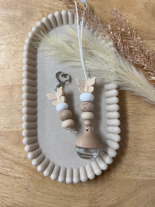 Beige butterfly diffuser set