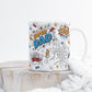 Super DAD Personalised hand holding mug
