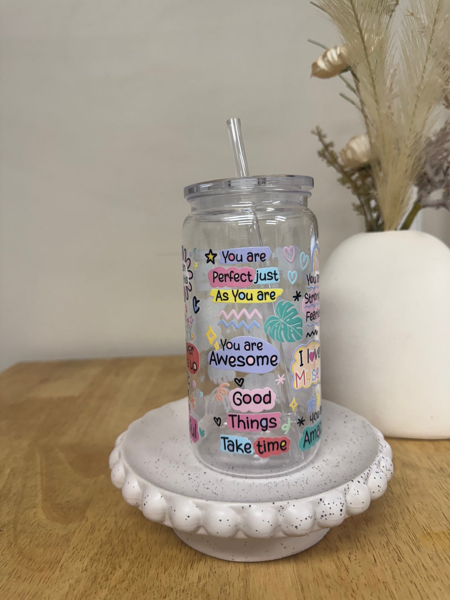 Cup of positivity Acrylic 16oz