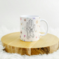 Personalised hand holding mug
