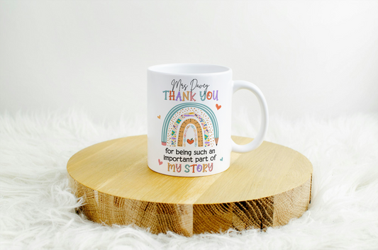 Personalised teacher mug